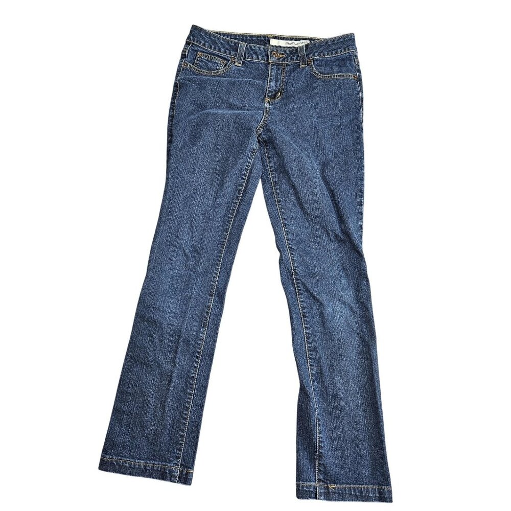 DKNY Jeans Skinny Jeans Womens 8 Blue Medium Wash Mid Rise Slim Stretch Denim